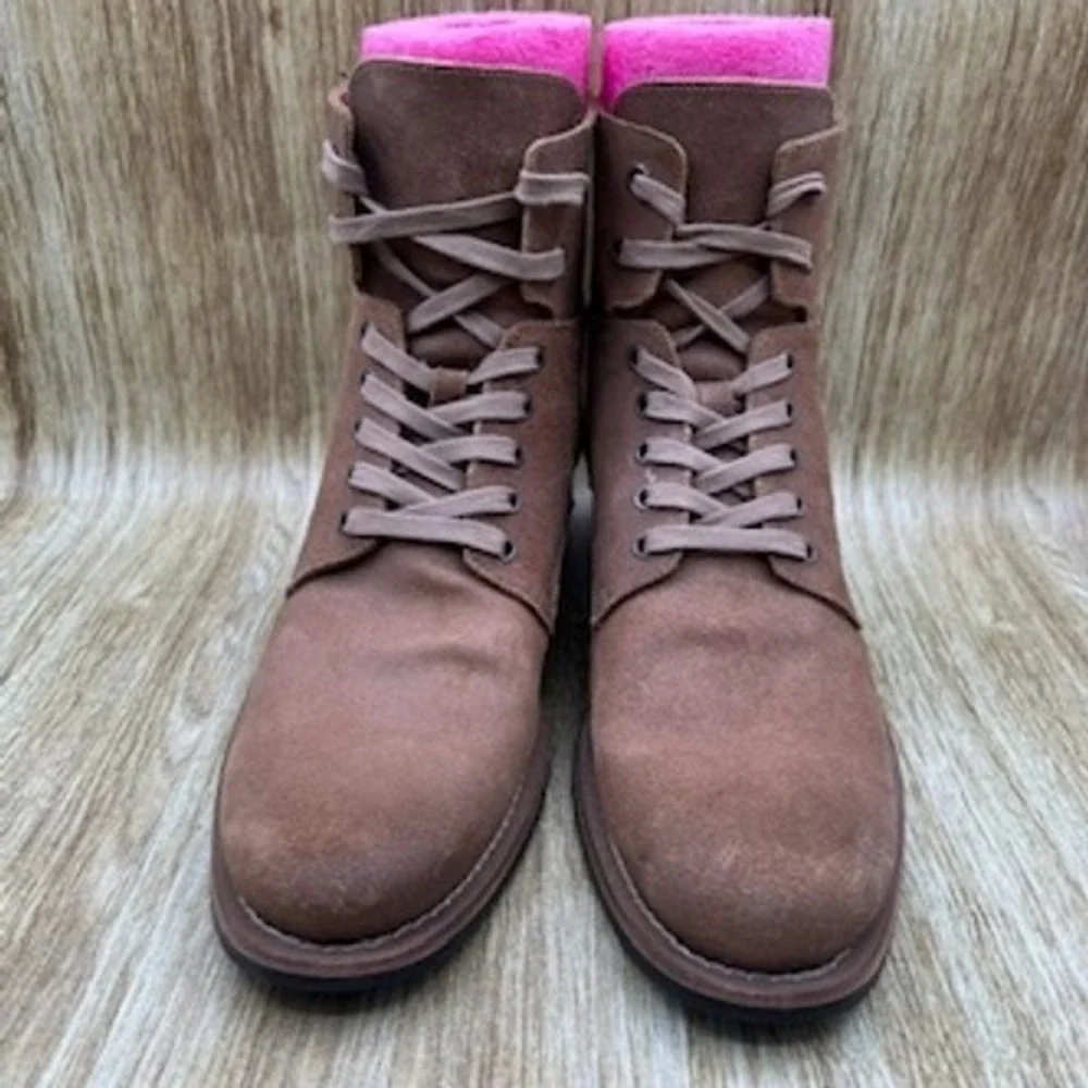 John Varvatos Six O Six 606 Men's Size 10 Lace Up Boots‎ Brown Made in Italy